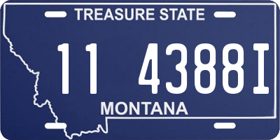 MT license plate 114388I