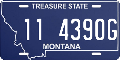 MT license plate 114390G