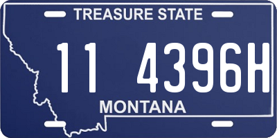 MT license plate 114396H