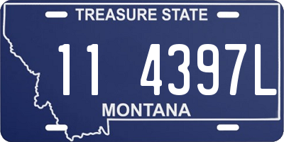 MT license plate 114397L