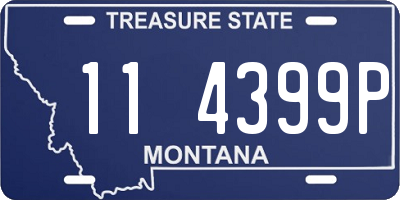 MT license plate 114399P