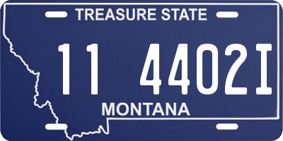 MT license plate 114402I