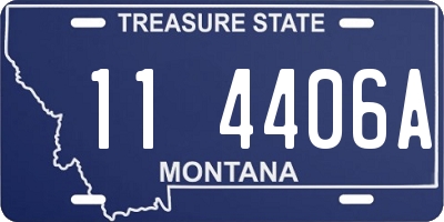 MT license plate 114406A