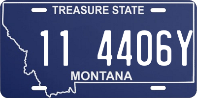 MT license plate 114406Y