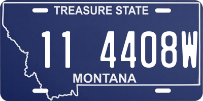 MT license plate 114408W