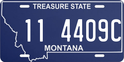 MT license plate 114409C