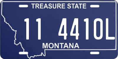 MT license plate 114410L