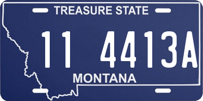 MT license plate 114413A