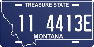 MT license plate 114413E