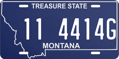 MT license plate 114414G