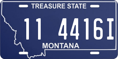 MT license plate 114416I