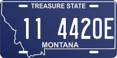 MT license plate 114420E