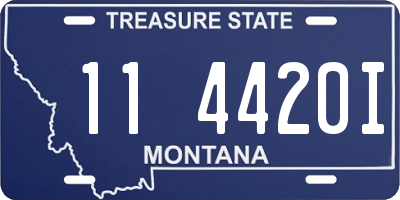 MT license plate 114420I