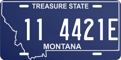 MT license plate 114421E