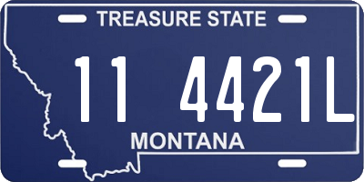 MT license plate 114421L