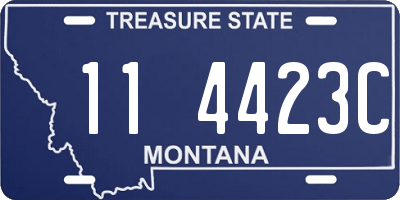 MT license plate 114423C