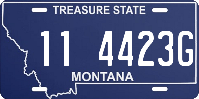 MT license plate 114423G