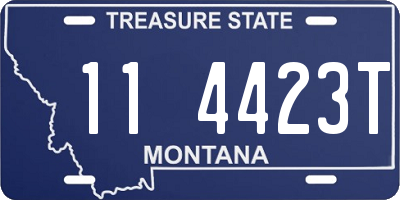 MT license plate 114423T