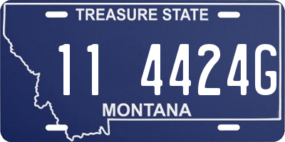 MT license plate 114424G