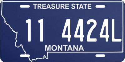 MT license plate 114424L