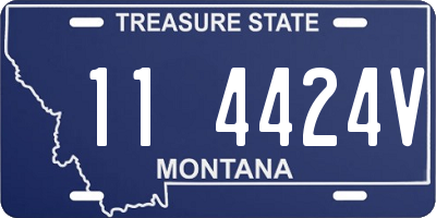 MT license plate 114424V