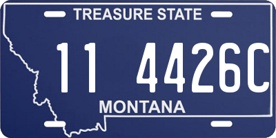 MT license plate 114426C