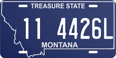 MT license plate 114426L