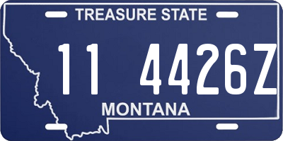 MT license plate 114426Z