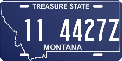 MT license plate 114427Z