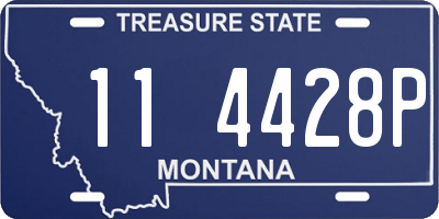 MT license plate 114428P