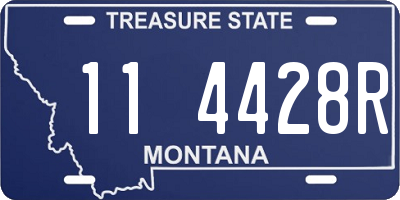 MT license plate 114428R