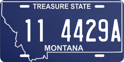 MT license plate 114429A