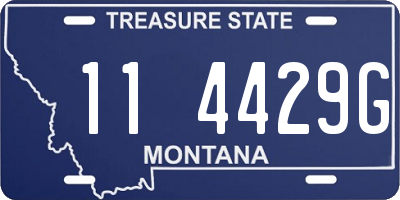 MT license plate 114429G