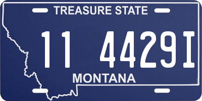 MT license plate 114429I