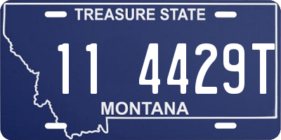 MT license plate 114429T