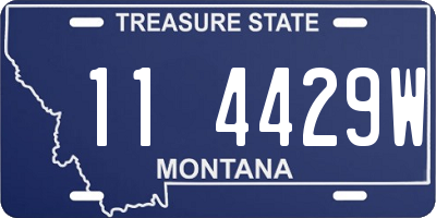 MT license plate 114429W