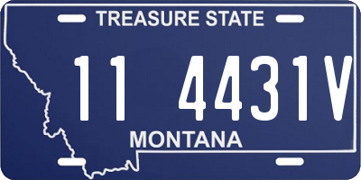 MT license plate 114431V