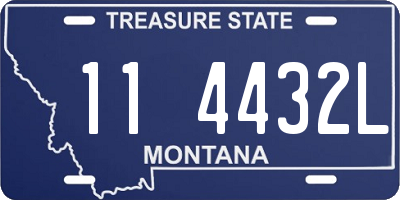 MT license plate 114432L