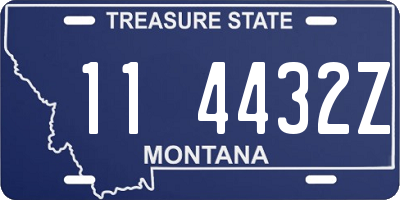 MT license plate 114432Z