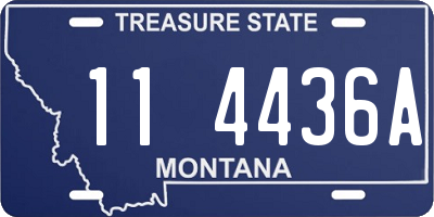 MT license plate 114436A