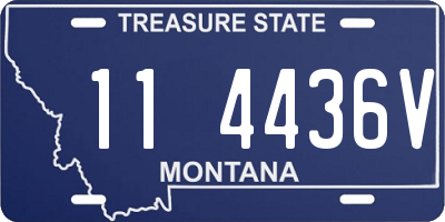 MT license plate 114436V