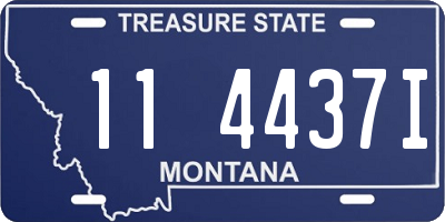 MT license plate 114437I