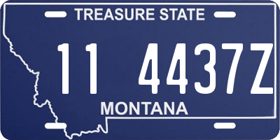 MT license plate 114437Z