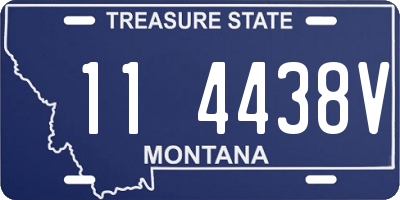 MT license plate 114438V