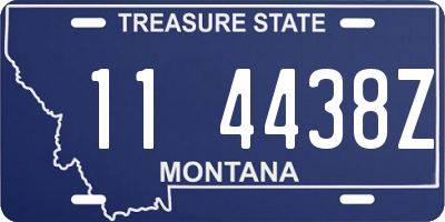 MT license plate 114438Z