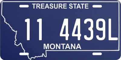 MT license plate 114439L