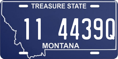 MT license plate 114439Q