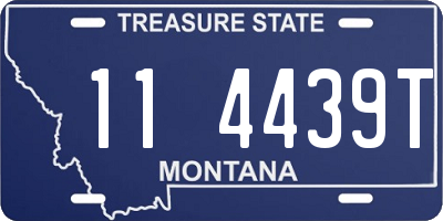 MT license plate 114439T