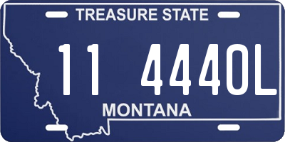 MT license plate 114440L