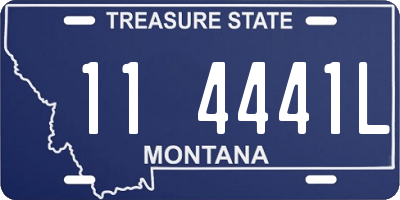 MT license plate 114441L